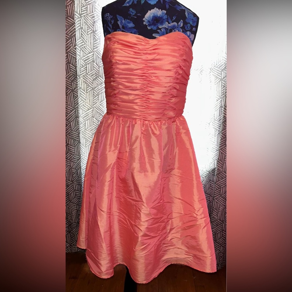 Peach homecoming, pageant, prom dress size 6